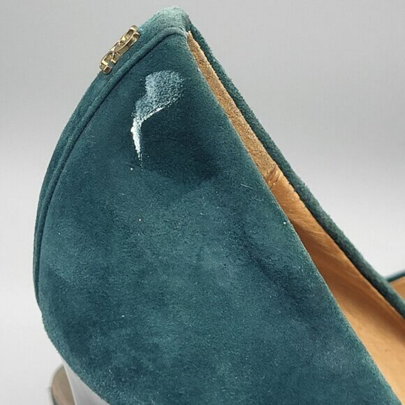 Coach Selma Suede Peep Toe Pumps - Picture 14 of 14